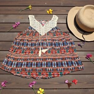 No Boundaries MultiPrint Sleeveless Top